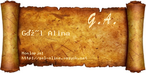 Gál Alina névjegykártya